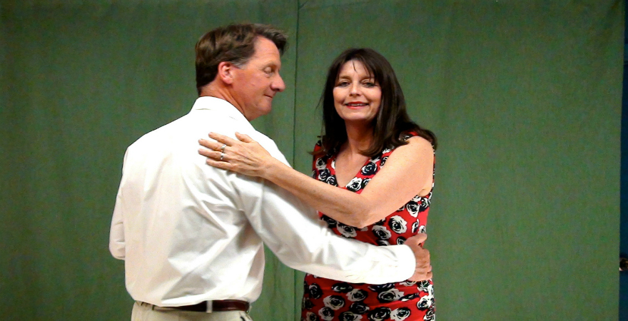 Nora and Martin demonstrating how to dance.Photo by Nora Stewart